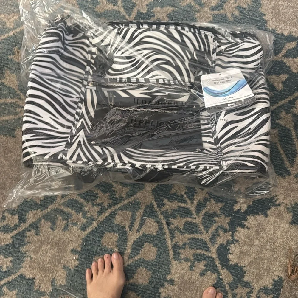 Calpak Zebra Stripe NWT Zanny 21